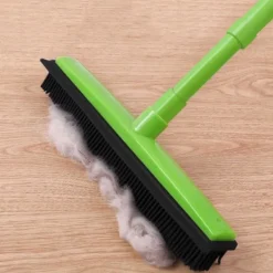 Städmoppar-Sopborste i Gummi med Teleskopskaft Grön