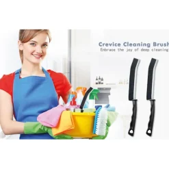 Rengöringsmedel-Spaltborste Magisk Rengörare Fogborste Gap Hårda Borst Magisk Rengöring Multifunktionella Rengöringsverktyg Rengöringsskrubber (2 st)