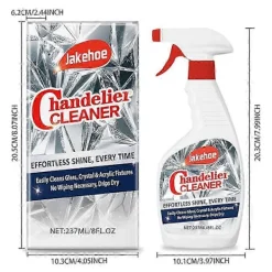 Rengöringsmedel-Sparkle Plenty Ljuskrona Rengöring Dropptorka Spray Ingen Torkning - Dammtorkare & Streckfri Glasrengöringsspray 2PCs