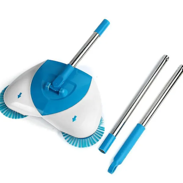 Städmaskiner-Spin Hand Push Broom Justerbar Sopa Utrustning Hem