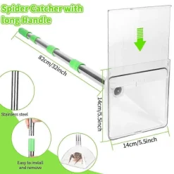 Skadedjur & Insekter-Spindel- och insektsfångare - Justerbar spindelfångare med långt handtag