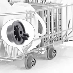 Tvättmaskiner-8st Diskmaskin Hjul Hållbar 165314 Diskmaskin Nedre Rack Hjul Ersättning Passar för Whirlpool och