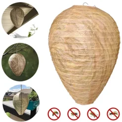 Otego Skadedjur & Insekter-4st Getingfällor giftfritt lockbete av papper, avskräckande för bin - Getingbo