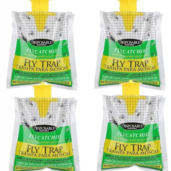 UNBRANDED Skadedjur & Insekter-4st hängande hopfällbar flugfälla + bete