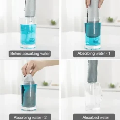 ATELA Svampar & Dukar-10st mikrofiber glasrengöringsduk trasa luddfri för fönster bil kök spegel inga spår återanvändbar fiskfjäll trasa polering 25*25cm