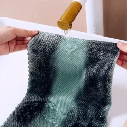 ATELA Svampar & Dukar-10st mikrofiber glasrengöringsduk trasa luddfri för fönster bil kök spegel inga spår återanvändbar fiskfjäll trasa polering 25*25cm