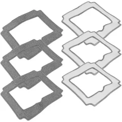 Svampar & Dukar-St Mop Duk Handduk Dammdamm Rengöringsduk för LIECTROUX YW509 Grå