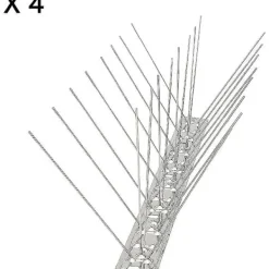 Skadedjur & Insekter-st rostfria fågelpiggar, stålfågelpiggar, anti-duvpinnar, fågelavvisande piggar, för balkongtak och fönster, 33 cm