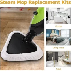 Ångtvättar-St Återanvändbara Mikrofiber H2o Ångmopp Ersättningsdynor Tillbehör Ångmopp Rengöringsduk