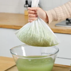 BLE Tvättillbehör-2st Återanvändbara nötmjölkspåsar Silar Nylon L