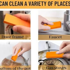 Svampar & Dukar-Stainless Steel Scratch Eraser Kit, Kitchen Magic Cleaning Eraser, Removes Residue, Water Marks and Grease from Appliances