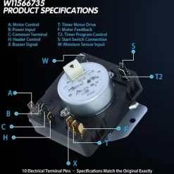 unbranded Torktumlare-Standard Torktumlare Klockkomponent Noggrannhetskontroll Permanent Plast Metall Byggnad