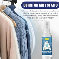 FMYSJ Rengöringsmedel-Statisk Spray för Kläder, Statisk Spray, Statisk Eliminator Spray, Statisk Bortskaffare för Kläder, Statisk Skyddsspray för Kläder, 100ml (FMY)