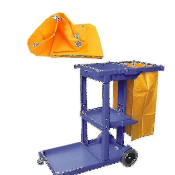 Städmaskiner-Städvagn Städverktyg Vattentät Vagn Förvaringsväska 40x28x69cm Gul - I Lager