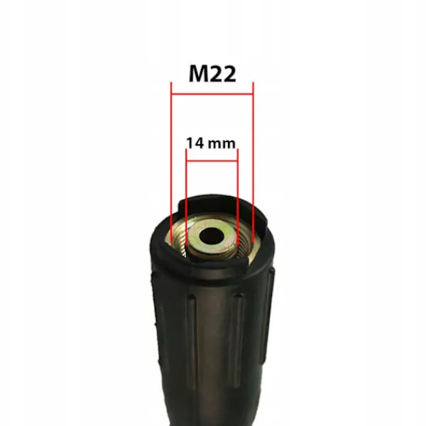 Rosfix Högtryckstvättar-SteelHose Black Pro 10M – Hogtrycksslang med Stalflata | M22 X M22 | 250 Bar | Kompatibel med Karcher HD HDS