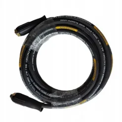 Rosfix Högtryckstvättar-SteelHose Black Pro 10M – Hogtrycksslang med Stalflata | M22 X M22 | 250 Bar | Kompatibel med Karcher HD HDS