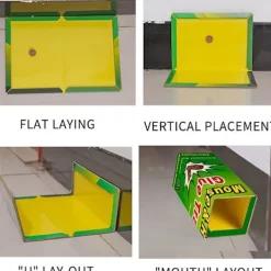 Skadedjur & Insekter-Sticky Mouse Board Mouse Trap Sticky Board, Strong Stickiness, Mouse Trap 3 Packs