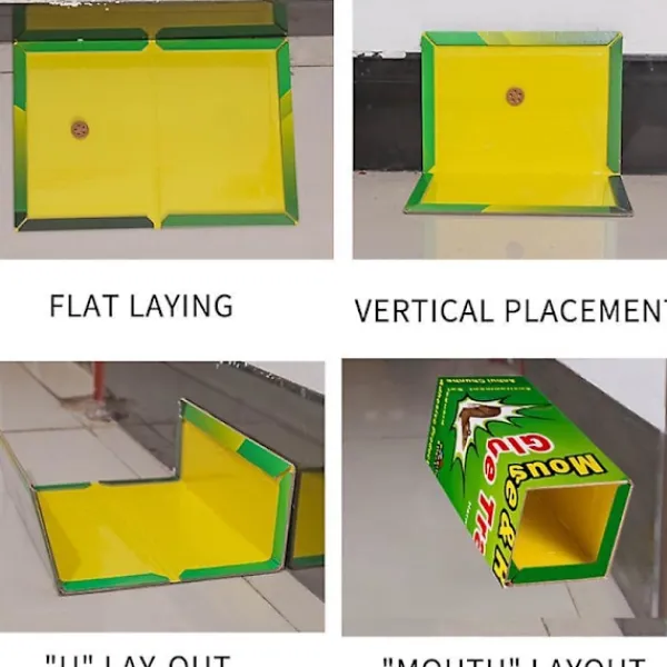 Skadedjur & Insekter-Sticky Mouse Board Mouse Trap Sticky Board, Strong Stickiness, Mouse Trap 3 Packs