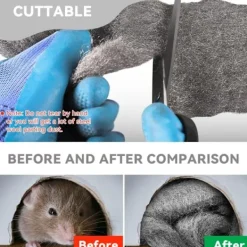 Skadedjur & Insekter-Stålull, Stålull, 5 Rullar 0000 Anti-Mus Ståltrådsull, Rengöringsull, Stålull 0000 Använd