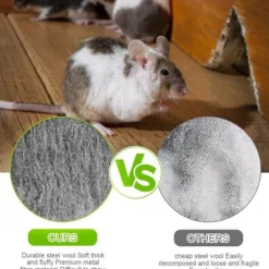 Skadedjur & Insekter-Stålull, Stålull, 5 Rullar 0000 Anti-Mus Ståltrådsull, Rengöringsull, Stålull 0000 Använd