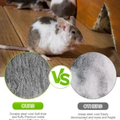 Skadedjur & Insekter-Stålull, Stålull, 5 Rullar 0000 Anti-Mus Ståltrådsull, Rengöringstråd Stålull, Stålull 0000 Använd