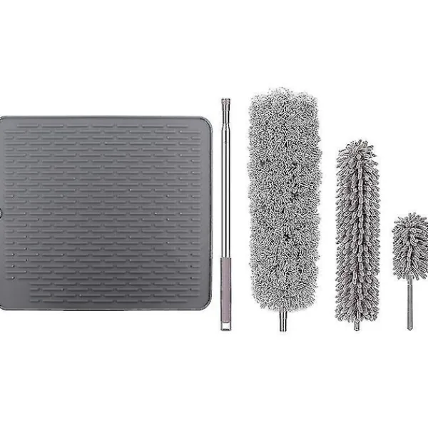 Rengöringsmedel-Stor Silikonunderlägg Mikrofiberdammset