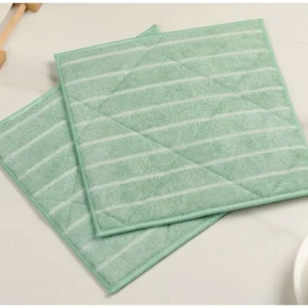 Svampar & Dukar-Strapure Bambumikrofiber Svampduk - Rengör och jämnar ut smutsiga ytor - Högabsorberande 2 st