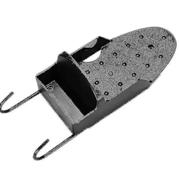 C Strykjärn-Strykbräda Dörr Väggmontering Förvaringsställ Hängare - Färg Svart - Hs