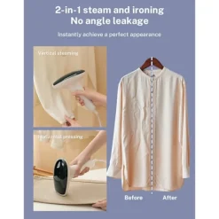 Ångtvättar-Strykmaskin Portabel Hushålls Ångborste Järn Blå