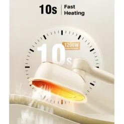 Strykjärn-Strykmaskin Portabel Mini LED-skärm 3-Nivå Justerbart Ångstrykjärn