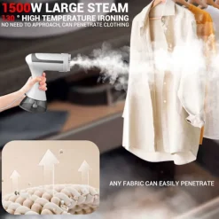 Ångtvättar-Strykmaskin Portabel Mini Hushålls Ångstrykjärn Vit