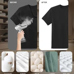 Ångtvättar-Strykmaskin Portabel Mini Hushålls Ångstrykjärn Vit