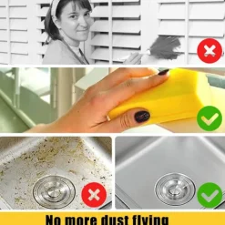 Svampar & Dukar-Super Dammsvamp, Magisk Dammtvättsvamp Våt Dammsvamp För Hushållsdammtvätt Persienner, Glas,