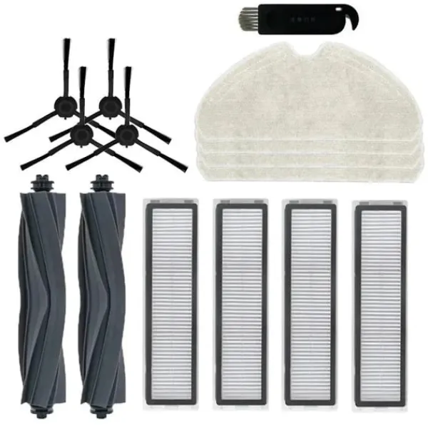 Het rea Dammsugare & Tillbehör-Supererbjudande till lågt pris! Passar Dreame D10s / D10s Pro robotdammsugare huvudsidoborste tillbehör Hepa-filter moppduk tillbehör - Glad