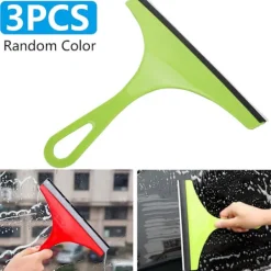 FMYSJ Fönsterrengöring-Superflexibel silikonskrapa för duschglasdörr, idealiskt verktyg med bekvämt handtag för snabb fönsterrengöring och bilvattenblad (FMY)