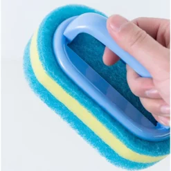 Svampar & Dukar-Svamp Rengöringsborste med Handtag, Svamp för Kök eller Badrum