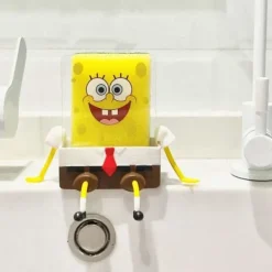 Svampar & Dukar-Svamphållare i tecknad film, kökssvamphållare spongebob, diskbänkssvamp dräneringshylla