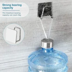 Svampar & Dukar-Svampställ för diskbänk, självhäftande SUS304 rostfritt stål diskställ svamphållare rostfri vattentät - 2 st