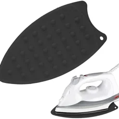 Strykjärn-Svart silikon strykjärnsunderlägg värmebeständig platta för ångstrykjärn