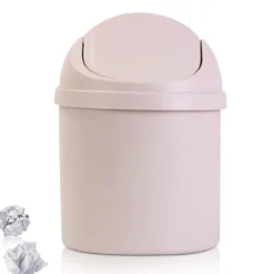 Soptunnor-Svänglockshink, Mini-soptunna i plast med svänglock, Mini-papperskorg Badrumshinkar, Skrivbord Kompakt design Kosmetisk hink, Liten skrivbordsavfallssopkorg | Fyndiq