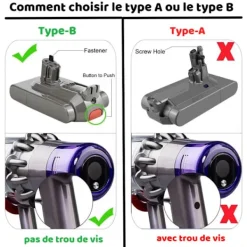 SWAREY Dammsugare & Tillbehör--batteri för Dyson V11-serien 6000mAh Li-ion 25,2V med postfilterelement och 1 borste och skruvmejsel One-Click Installation