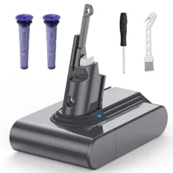 SWAREY Dammsugare & Tillbehör--batteri för Dyson V7-serien 4000mAh 21,6V Li-ion med 2 filter och 1 borste och skruvmejsel