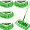 DMstore Städmoppar-Swiffer Mopp Ersättningsdyna, Platta Golvmoppduk, Tvättsbar och Hållbar Ersättningsmoppduk, Dammmopphuvud, Användning i Våt och Torr