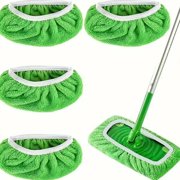 DMstore Städmoppar-Swiffer Mopp Ersättningsdyna, Platta Golvmoppduk, Tvättsbar och Hållbar Ersättningsmoppduk, Dammmopphuvud, Användning i Våt och Torr