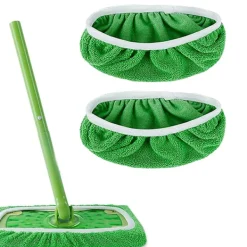WAIDFU Städmoppar-Swiffer Sweeper Mop Ersättningsdynor, Tyger för Swiffer Golvmopp, Återanvändbar Golvmoppöverdrag 2PCS