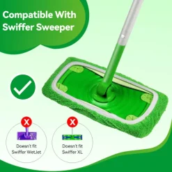 WAIDFU Städmoppar-Swiffer Sweeper Mop Ersättningsdynor, Tyger för Swiffer Golvmopp, Återanvändbar Golvmoppöverdrag 2PCS