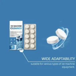 unbranded Rengöringsmedel-10Table Rengöringstabletter för ismaskiner Tar bort envis lukt Effektiv rengöring