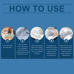 unbranded Rengöringsmedel-10Table Rengöringstabletter för ismaskiner Tar bort envis lukt Effektiv rengöring