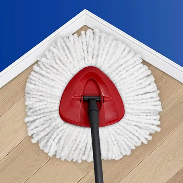 FMYSJ Städmoppar-TCGG-2 st; Röd 1/3/4/6 st Kompatibel med Vileda/O-Cedar Mikrofibermopp Tillbehör, Swivelmopp för Golvrengöring (FMY)