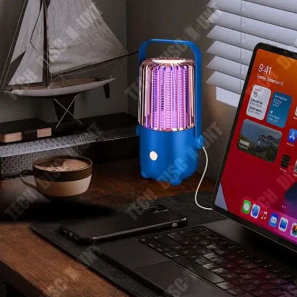 TECH DISCOUNT Skadedjur & Insekter-TD® Electric Shock Mosquito Killer Lamp USB Uppladdningsbar Mosquito Killer Bärbar myggdödare Mosquito Killer